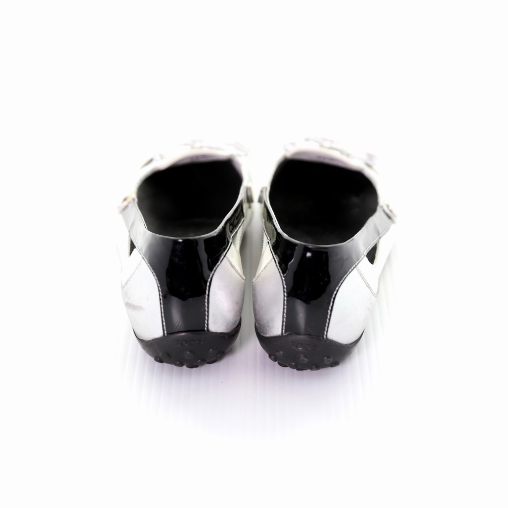 Tod’s Patent Leather Lace Up Ballet Driving Flats Shoes Womens 6.5M/36.5 Italy - Picture 4 of 9